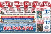 RECYCLING PAGAMOS $$ en Riverside