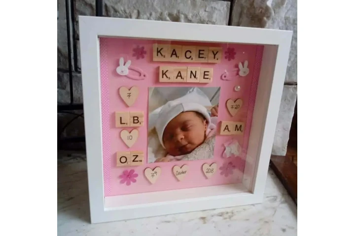 $60 : Marco Personalizado Para Bebe image 1