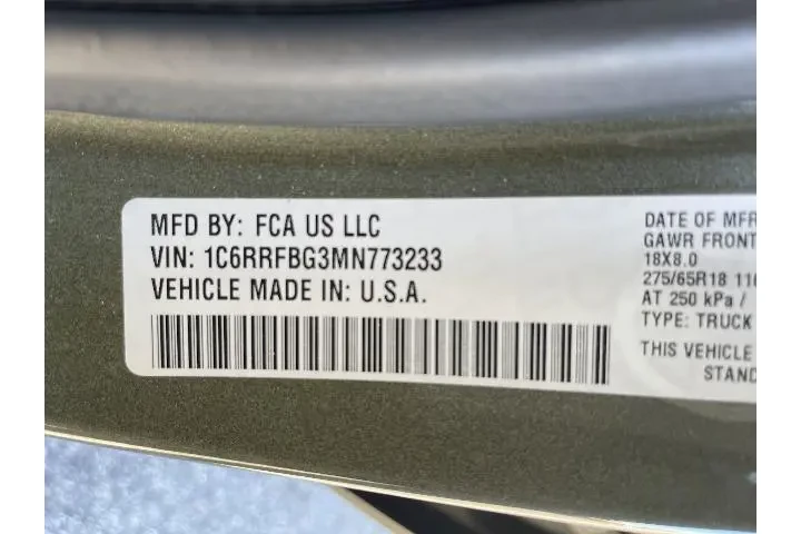 $22988 : Ram 1500 2021 4x4 Big Horn 4 image 5