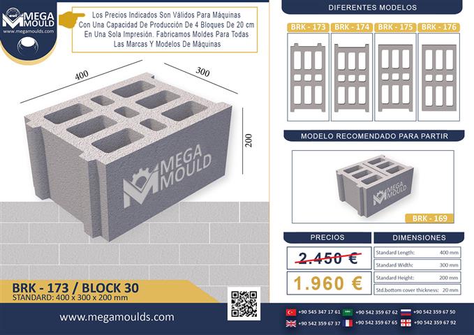 $2320 : MOLDE PARA BLOQUES image 4