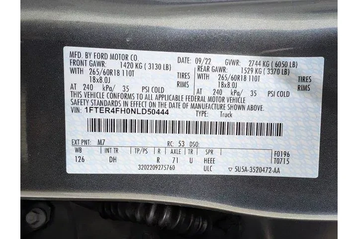 $29828 : Ford Ranger 2022 4x4 Lariat image 9