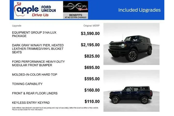 $37800 : Ford Bronco 2021 4x4 Badland image 4