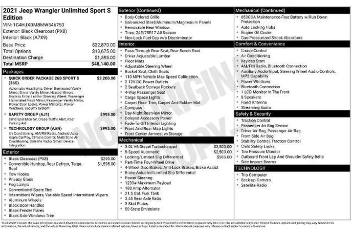 $27900 : Jeep Wrangler Unlimited 2021 image 7