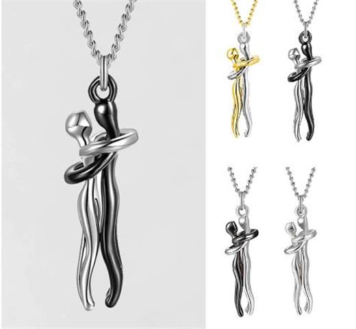 $17 : CoupleHugging Pendant Necklace image 7