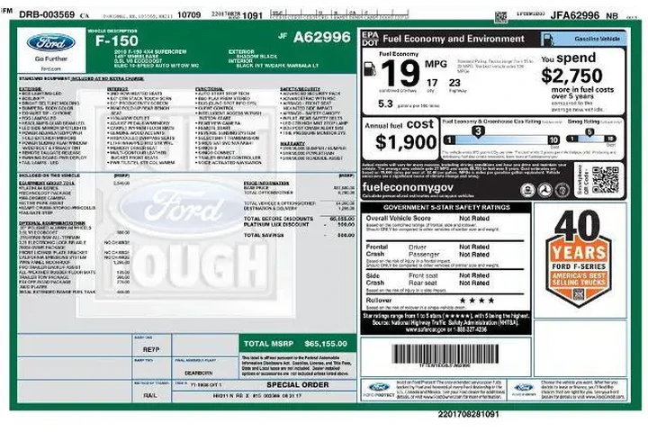 $37225 : Ford F-150 2018 4x4 King Ran image 3