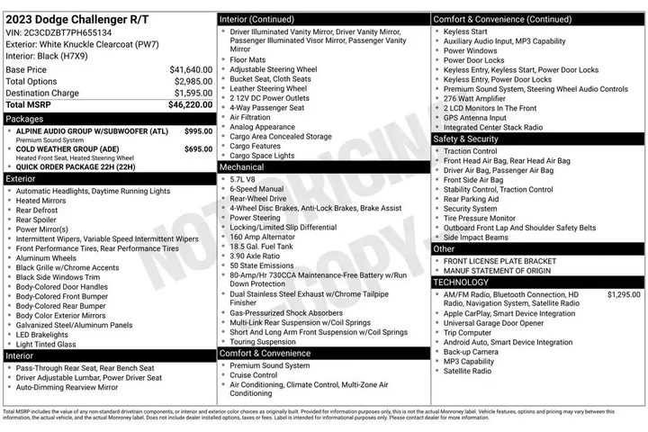 $33500 : Dodge Challenger 2023 R/T 2d image 2