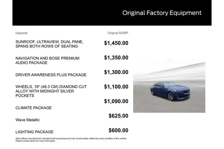 $25470 : Cadillac CT5 2020 AWD Premiu image 9