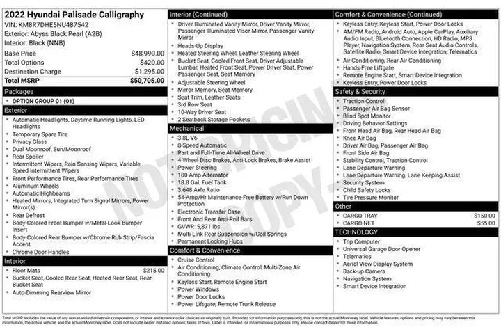 $26990 : Hyundai PALISADE 2022 AWD Ca image 4