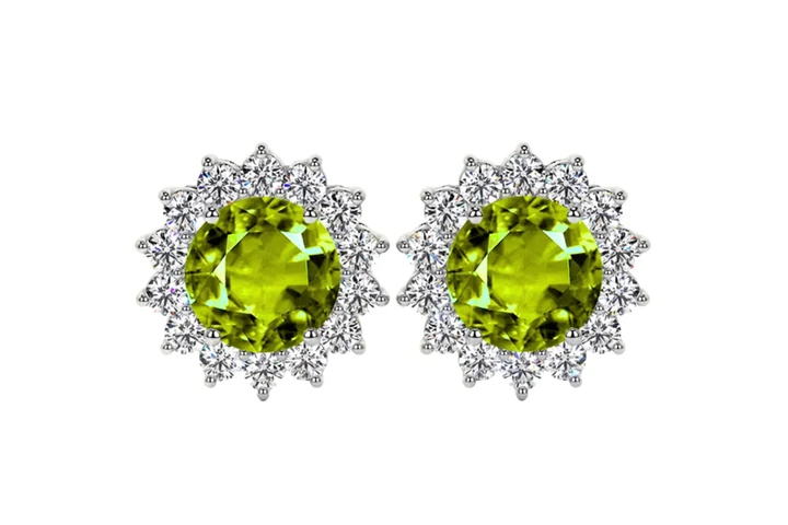 $6512 : Natural Peridot Earrings image 1