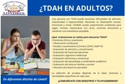 TDAH EN ADULTOS en Lima