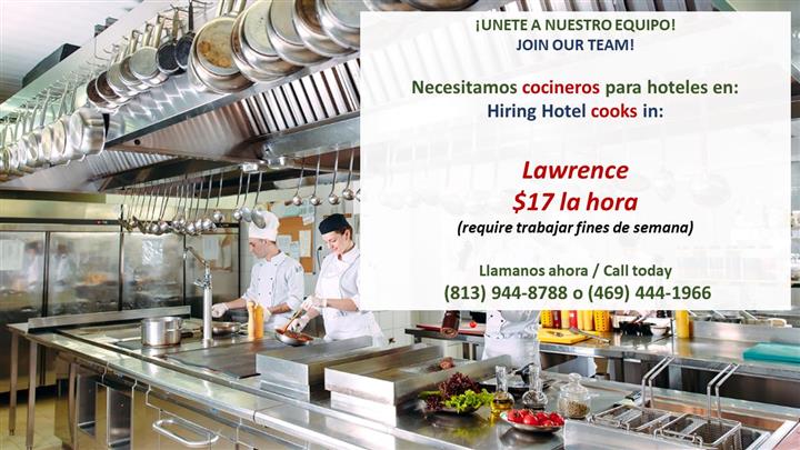 Vacantes para cocineros en KS image 1