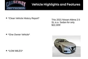 $22309 : Nissan Altima 2021 2.5 SL 4d thumbnail