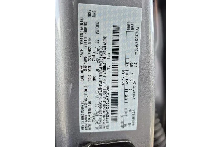 $21981 : Ford F-150 2020 4x2 XL 4dr S image 5