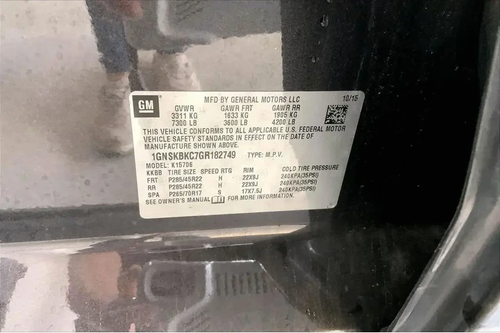 $22345 : Chevrolet Tahoe 2016 4x4 LT image 8