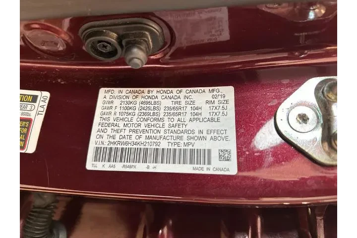 $15533 : Honda CR-V 2019 AWD LX 4dr S image 10