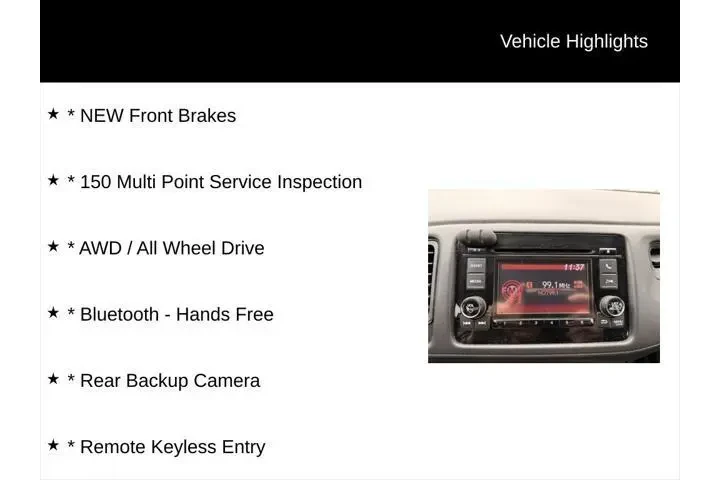 $16900 : Honda HR-V 2019 AWD LX 4dr C image 2