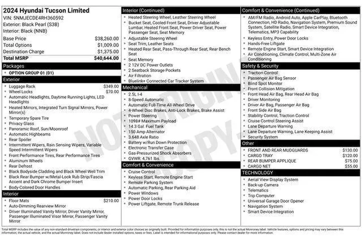 $25989 : Hyundai TUCSON 2024 AWD Limi image 3