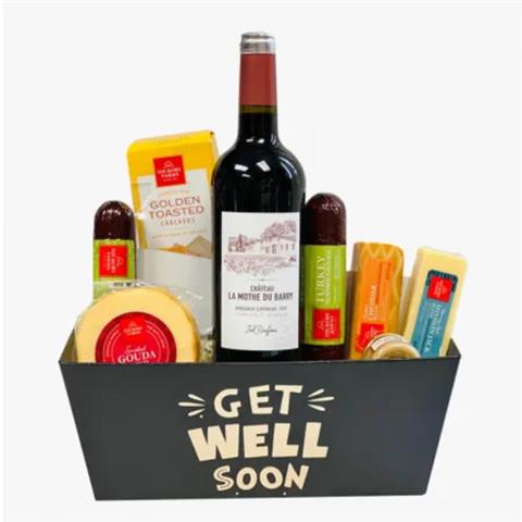 $129 : Get Well Soon Wine Gift Basket image 1