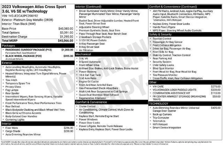 $29600 : Volkswagen Atlas Cross Sport image 2