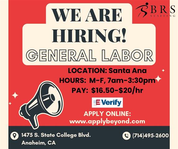 General Labor Needed image 1