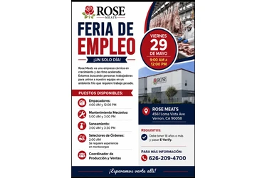¡FERIA DE EMPLEO EN VERNON, CA en Los Angeles