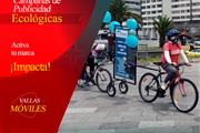 Publicidad móvil en bicicletas en Quito