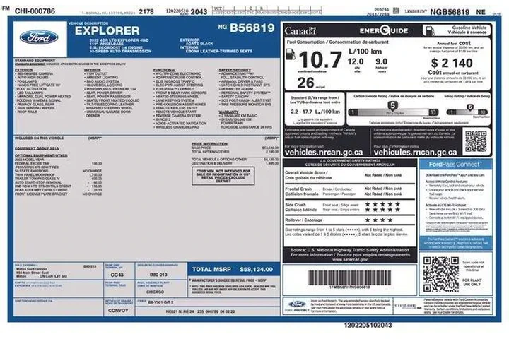 $32978 : Ford Explorer 2022 AWD Limit image 4