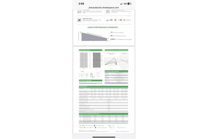 $50000 : Panel Fotovoltaico Jinko image 2