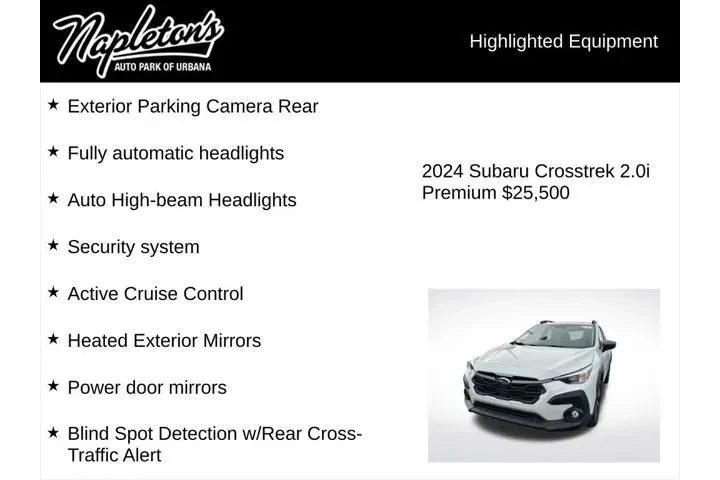 $25500 : Subaru Crosstrek 2024 AWD Pr image 6