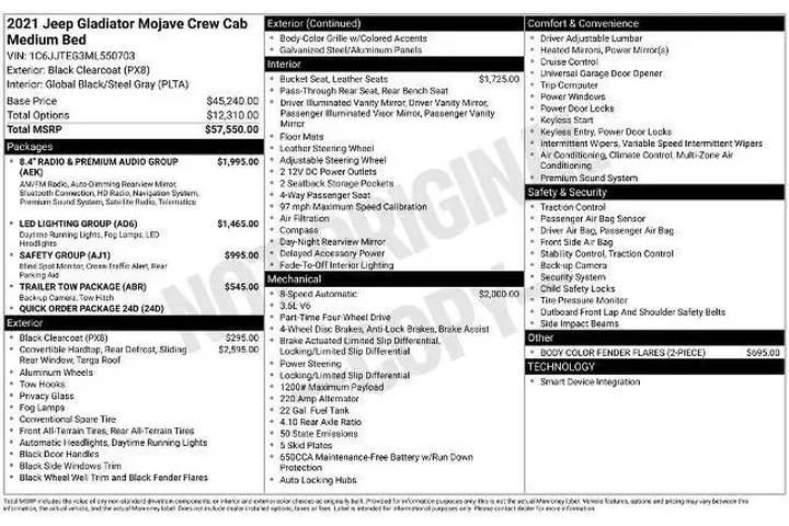$31500 : Jeep Gladiator 2021 4x4 Moja image 6