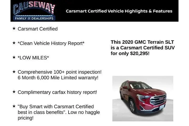 $20295 : GMC Terrain 2020 SLT 4dr SUV image 2