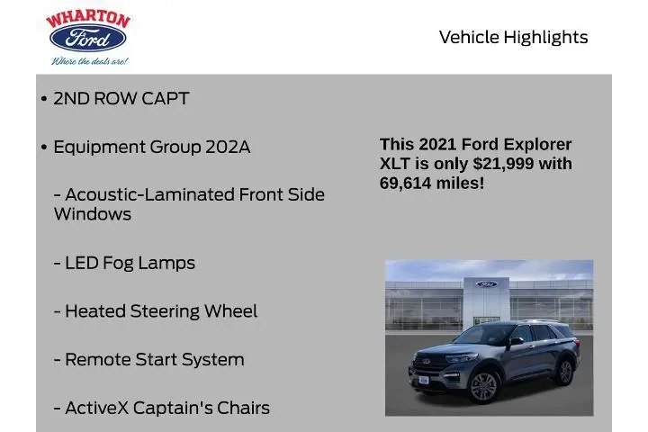 $21999 : Ford Explorer 2021 XLT 4dr S image 6