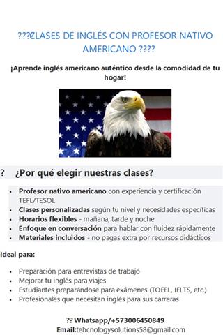 cursos  ingles profesor Nativ image 1