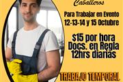 HOMBRES PARA TRABAJAR EN EVENT