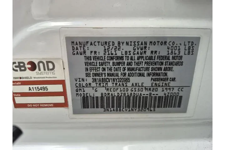 $18816 : Nissan Sentra 2022 SV 4dr Se image 5