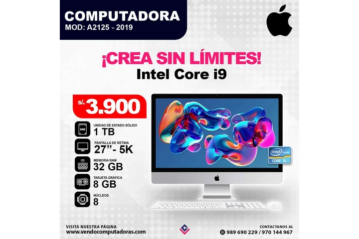 Computadora iMac Intel Core i9 image 5