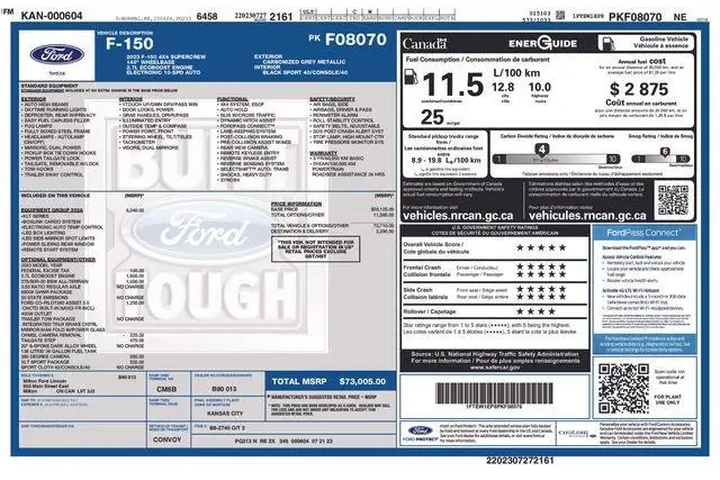 $39995 : Ford F-150 2023 4x4 XLT 4dr image 9