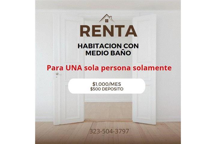 $1000 : RENTO HABITACION LOS ANGELES image 1