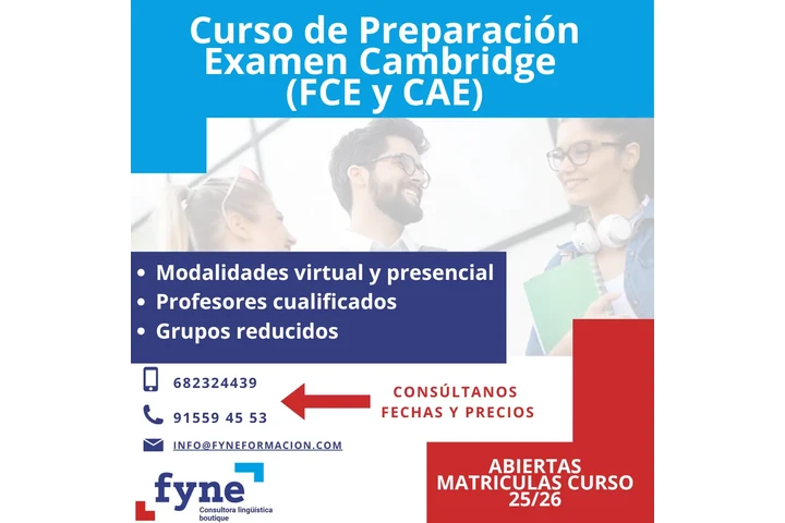 FYNE CURSOS INGLÉS  CAE FCE image 1