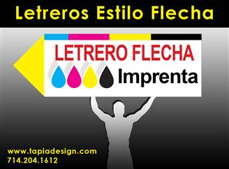 LETREROS CON FLECHA image 1