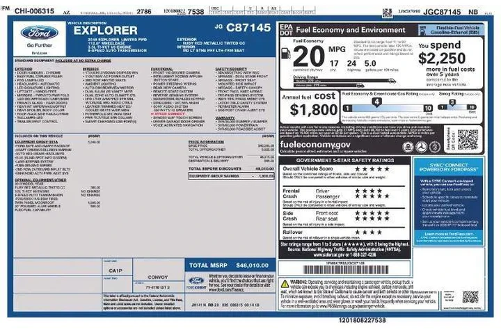 $22098 : Ford Explorer 2018 Limited 4 image 8