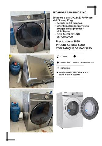 $950 : Lavadora y secadora image 3