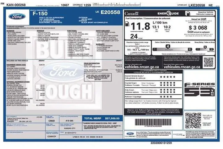 $30549 : Ford F-150 2020 4x4 XLT 4dr image 9