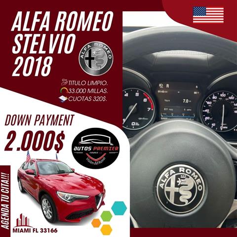 $19900 : Alfa Romeo Stelvio 2018 image 1