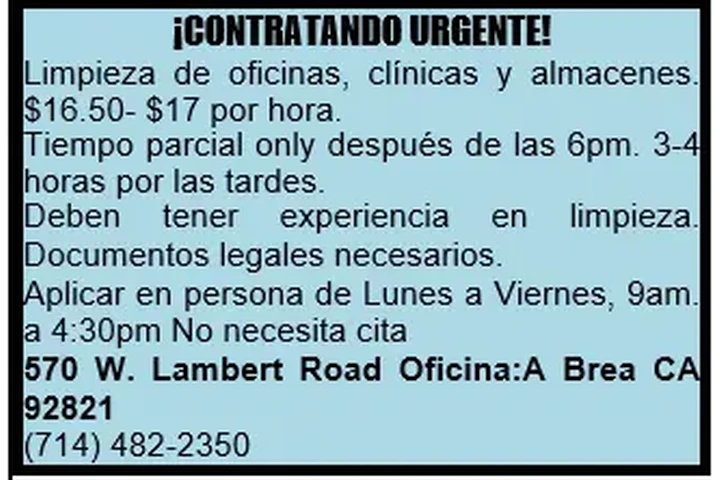 ¡CONTRATANDO URGENTE! image 1