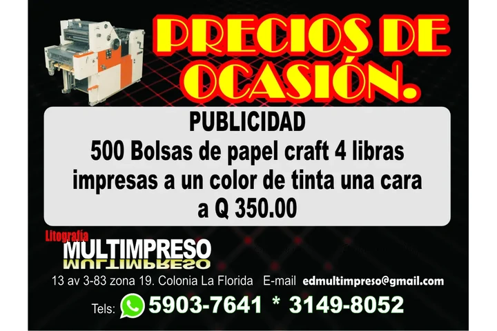 BOLSAS DE PAPEL CON IMPRESIÓN image 1