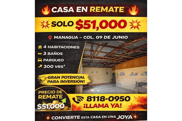 $51000 : CASA EN VENTA VILLA 09 DE JUNI image 1