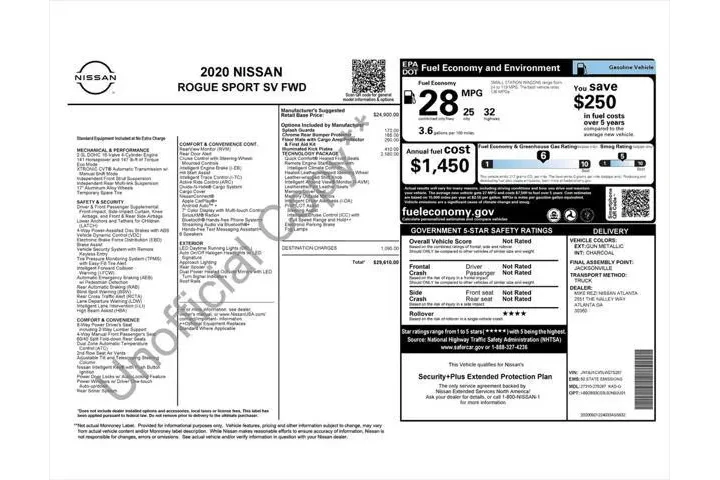 $15787 : Nissan Rogue Sport 2020 S 4d image 4