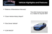 $27987 : Honda Civic 2024 Sport 4dr S thumbnail