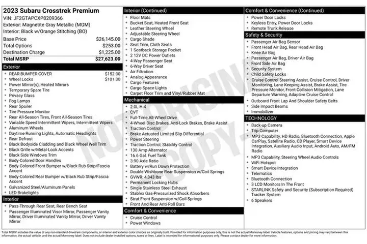 $23990 : Subaru Crosstrek 2023 AWD Pr image 2